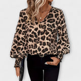 Jadranka | Elegantná blúzka s leopardím motívom