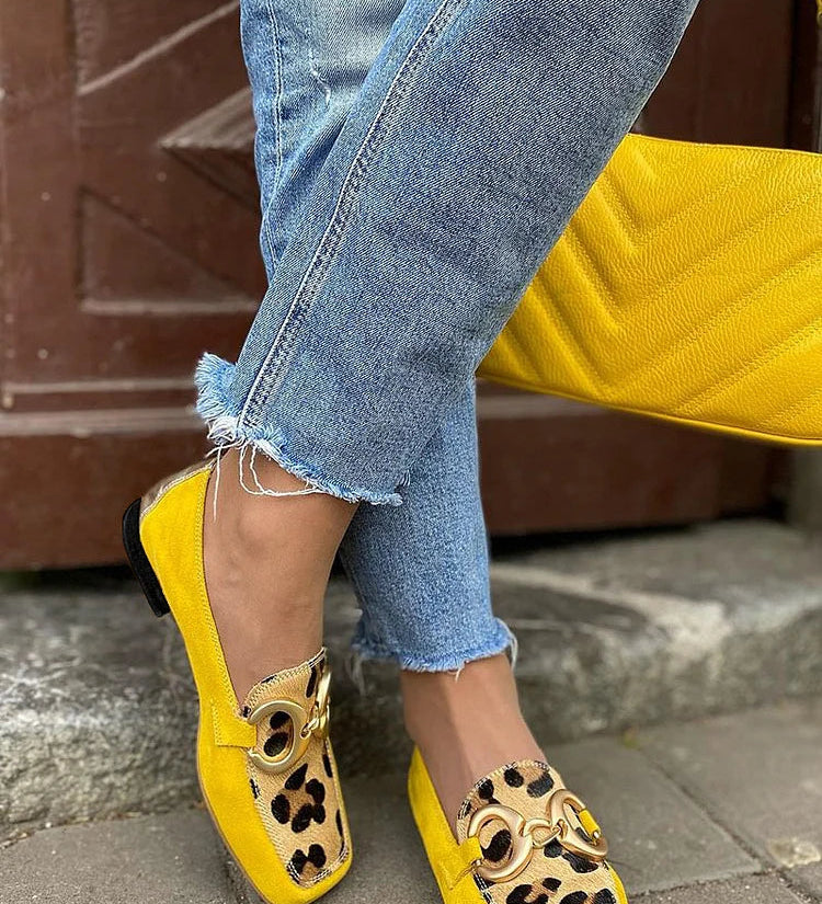 Stelle | Leopard Print Loafers