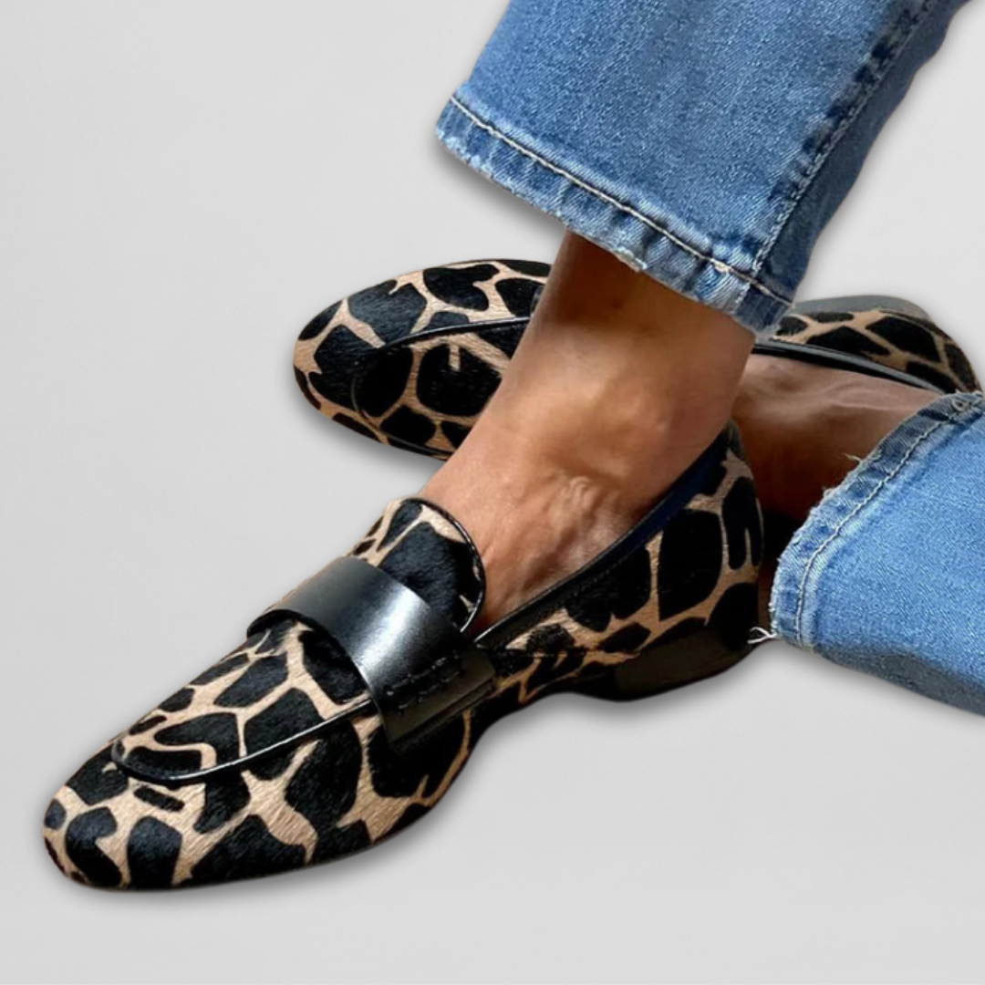 Katie | Ortopedické Loafery s Leopardím Motívom