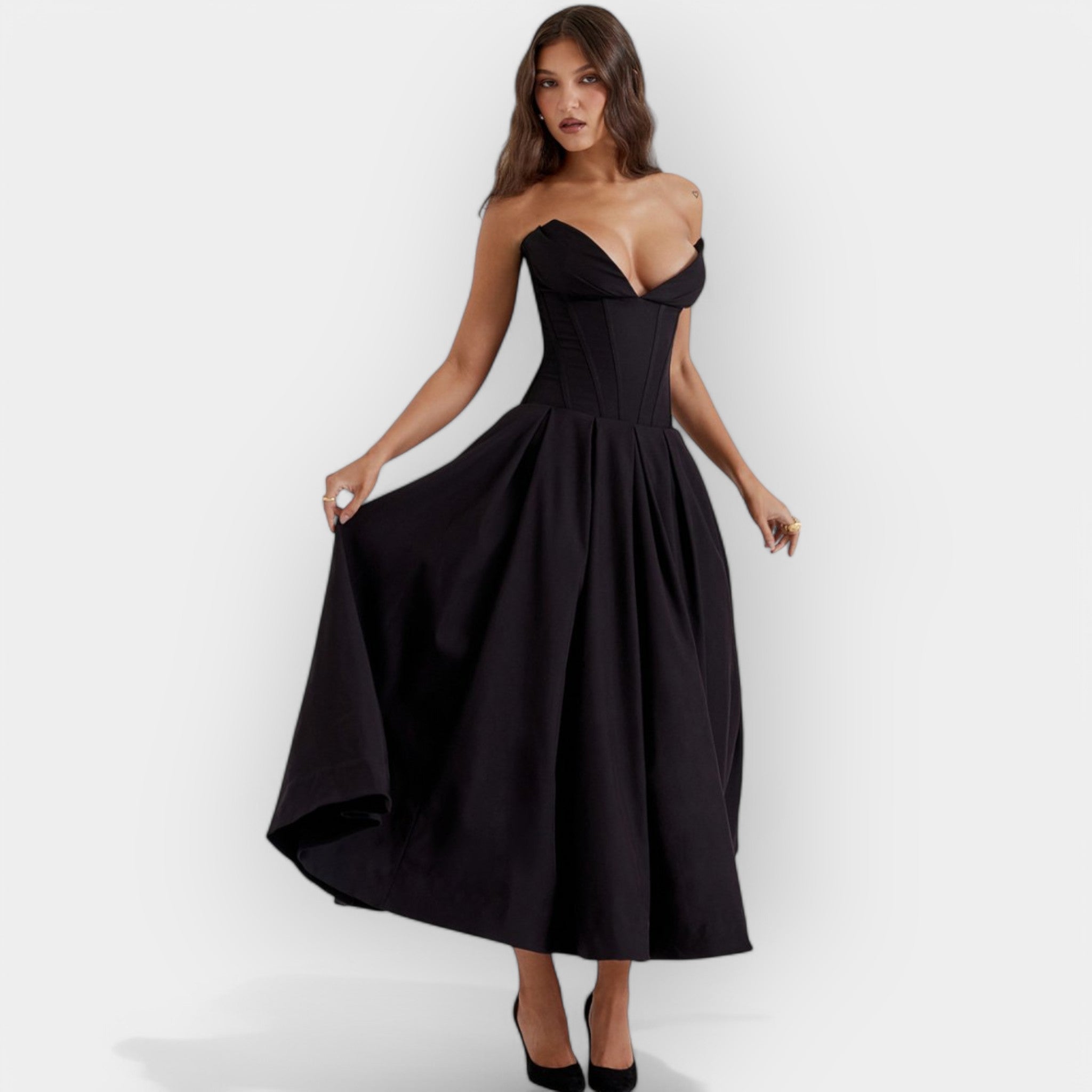 Inês | Elegant Pikk Print Dress