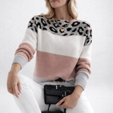 Ophélie | Elegantný sveter s leopardím vzorom