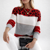 Ophélie | Elegantný sveter s leopardím vzorom