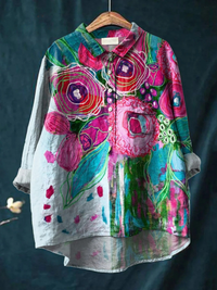 Skylar | Retro Floral Print T-Shirt
