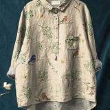 Lorelai | Oksad a Robin Lindude Patterned Women's Casual Shirt