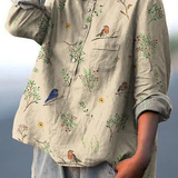 Lorelai | Oksad a Robin Lindude Patterned Women's Casual Shirt
