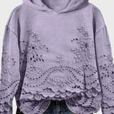 Sigrid | Čipkovaná mikina s kapucňou Niidurozová