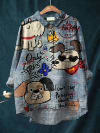 Kendra | Nunnu Koera Kunstiprint T-Shirt