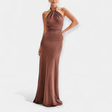 Filipa | Maxi Dress with Neckline and Draping