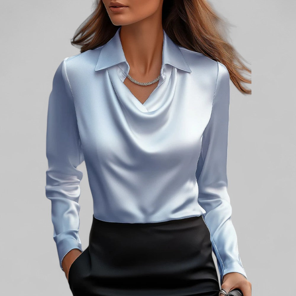 Theresa | Elegantná saténová blúzka pre dámy