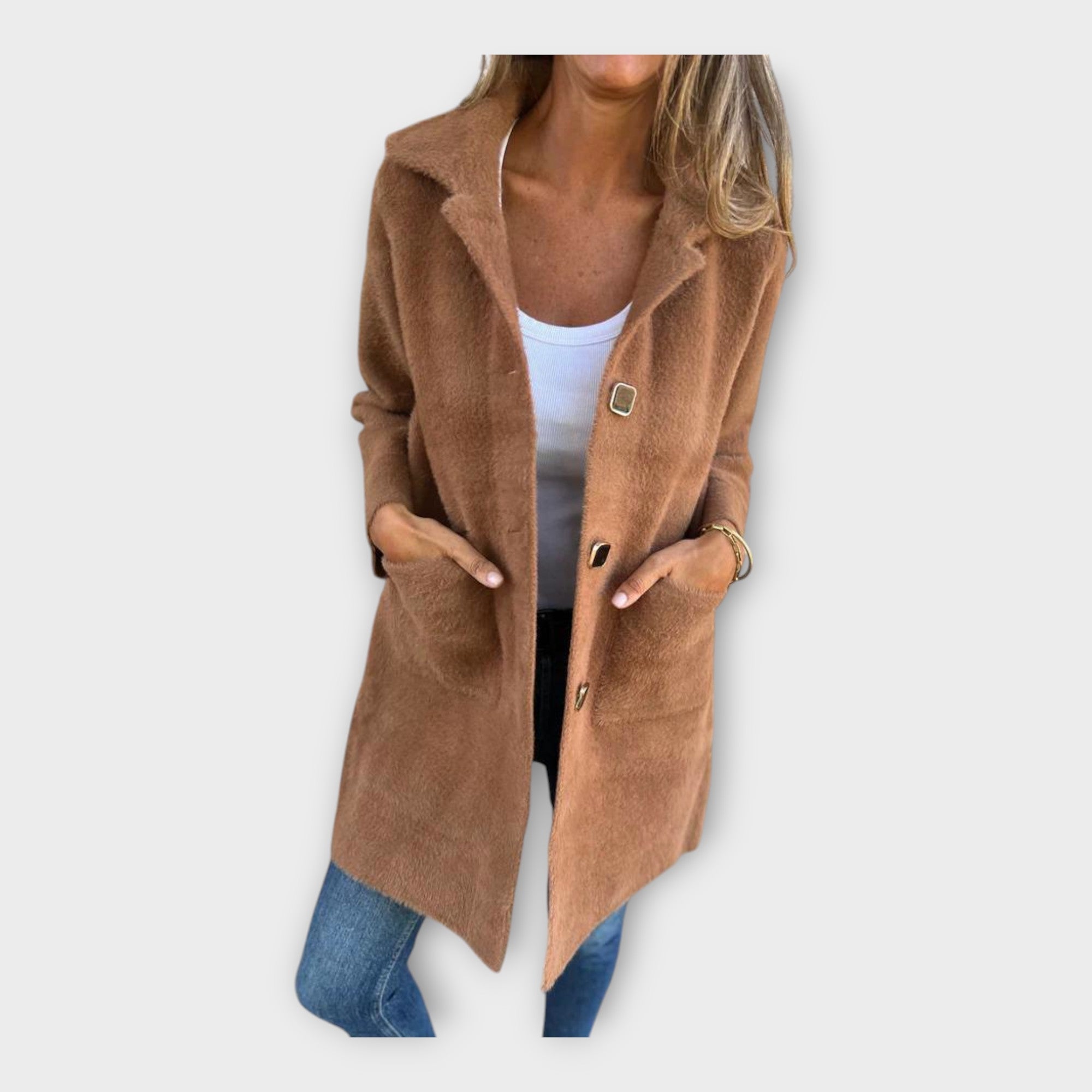 Kertu | Elegantný kabát s štýlovým zapínaním