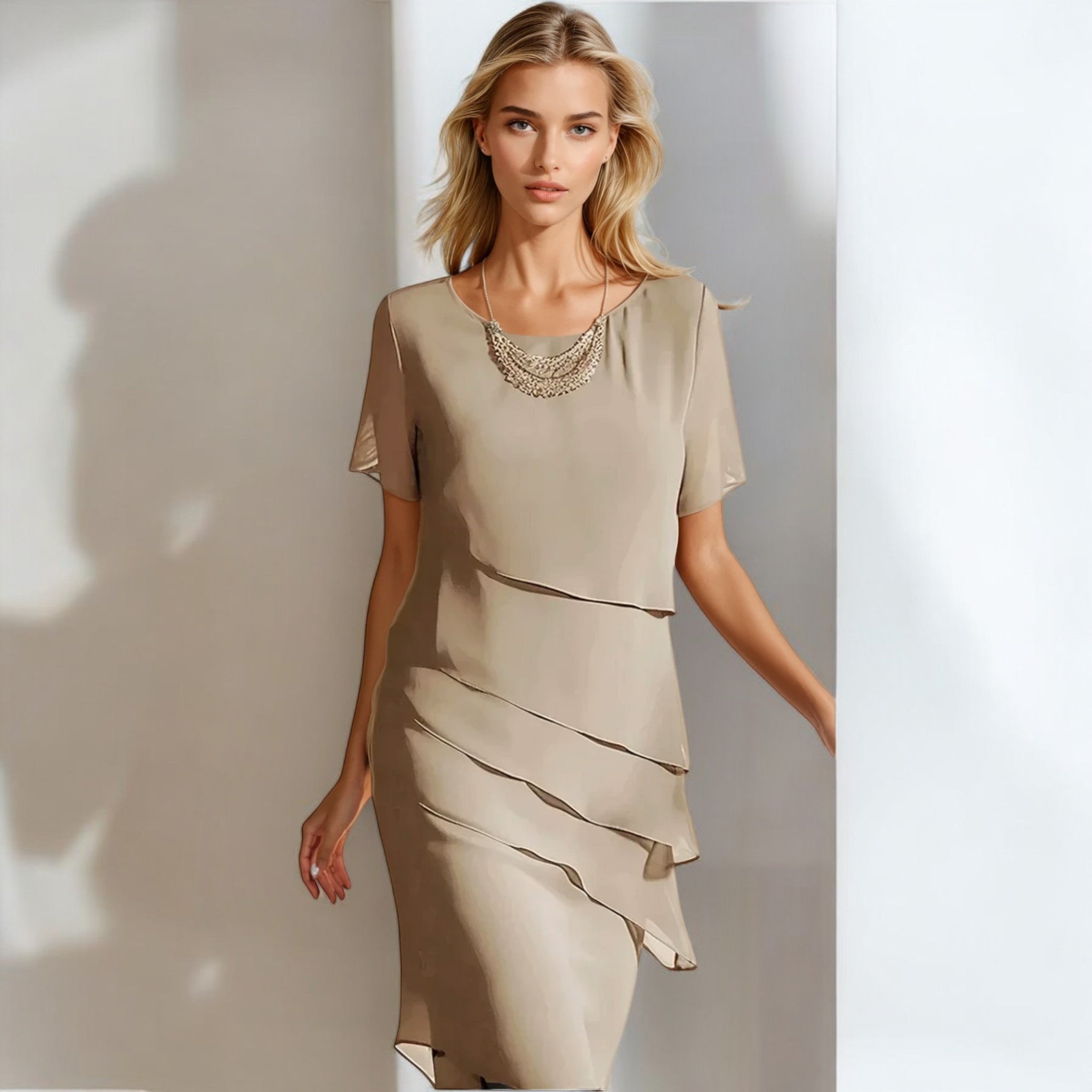 Brielle | Elegantné šifónové šaty s jemným dizajnom