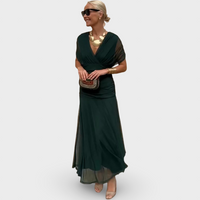 Louise | Elegantné Maxi Šaty s V-výstrihom