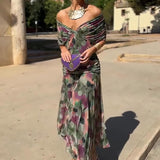 Louise | Elegantné Maxi Šaty s V-výstrihom