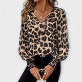 Jadranka | Elegantná blúzka s leopardím motívom