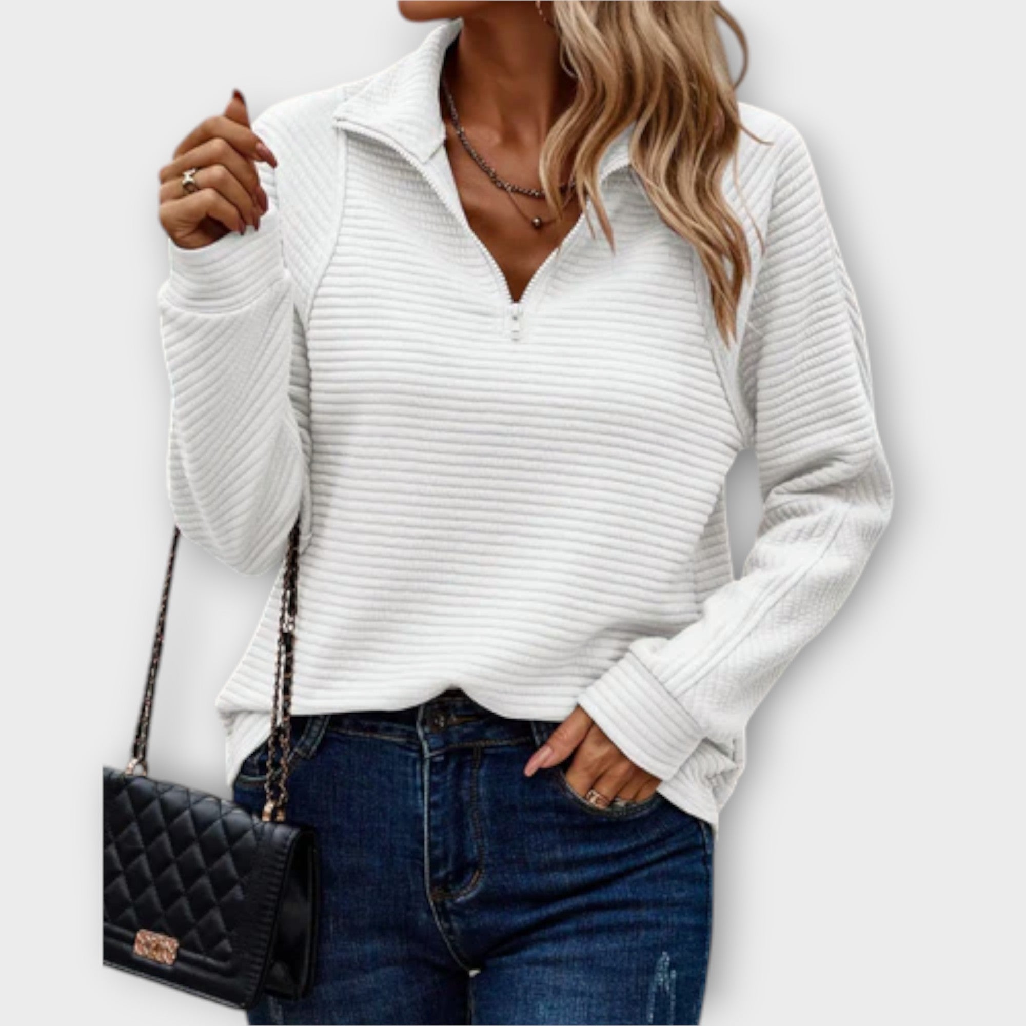 Vilja | Zip-Up Sweater