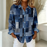 Retro Rutig Blouse