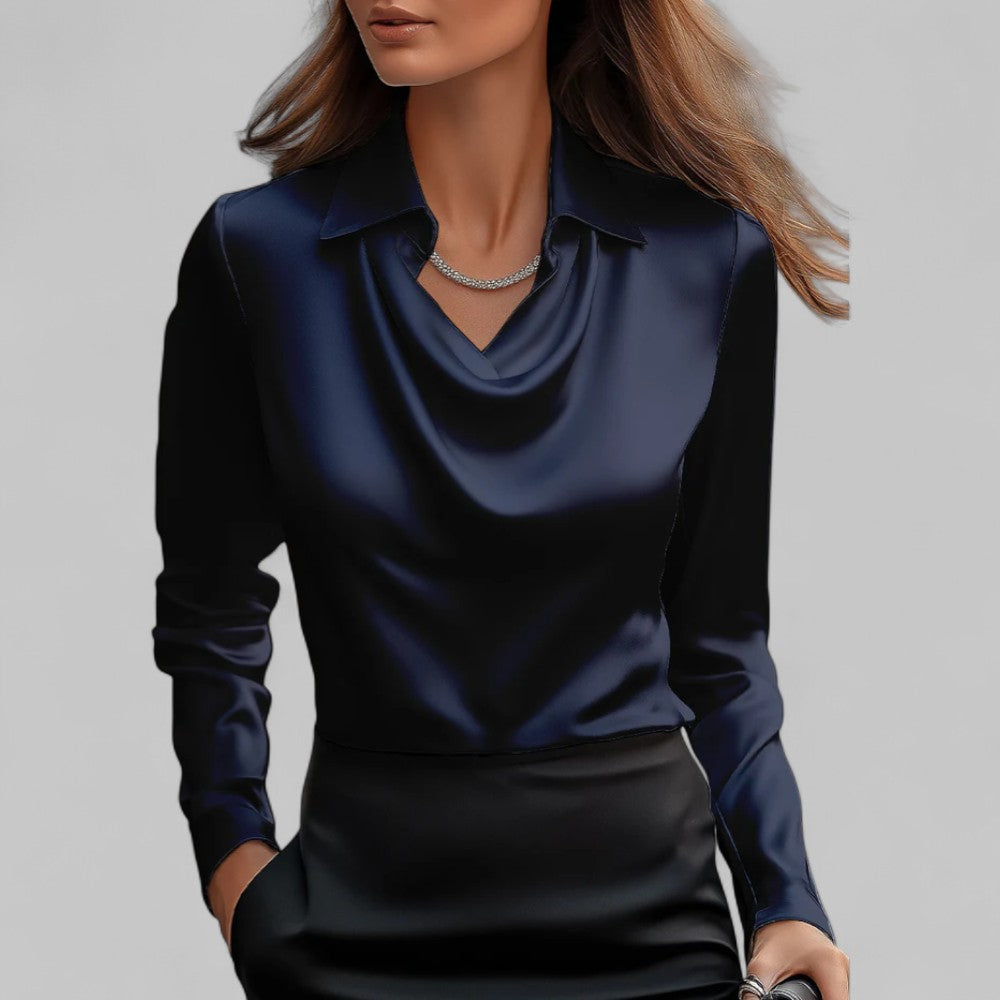 Theresa | Elegantná saténová blúzka pre dámy