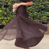 Louise | Elegantné Maxi Šaty s V-krkom