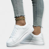 Alisa | Biele kožené sneakers