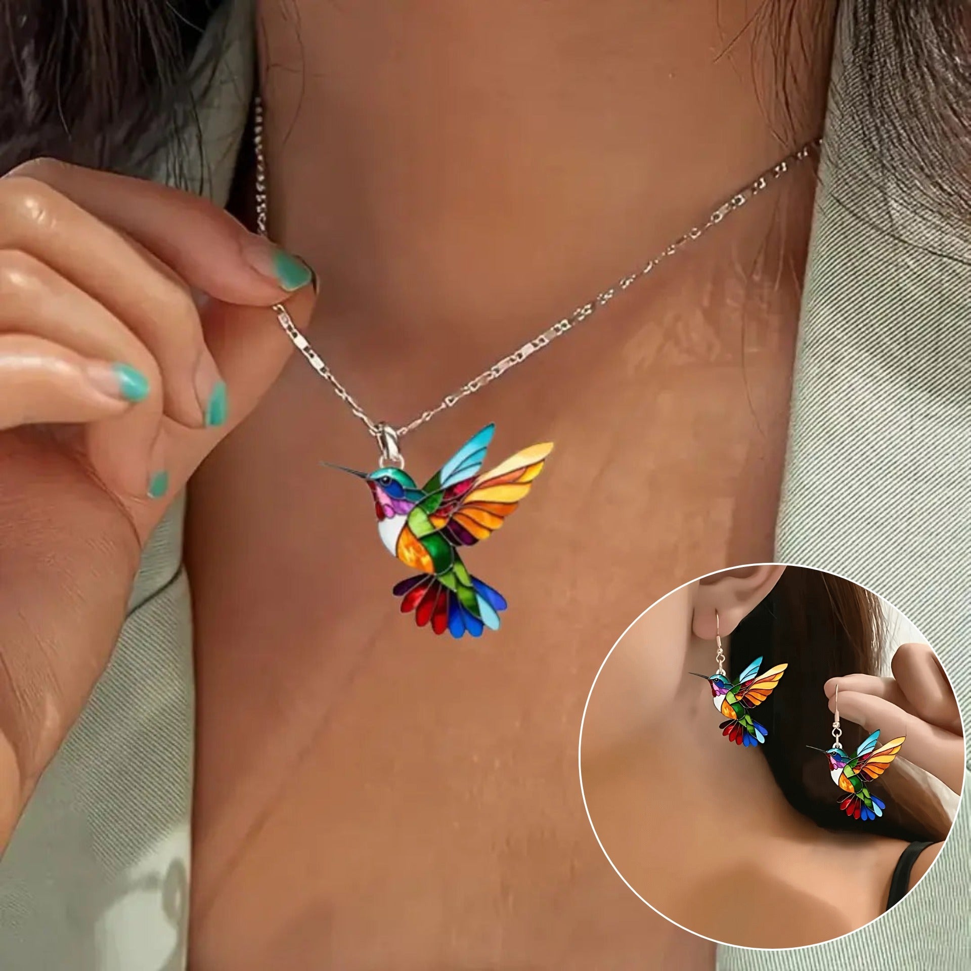 Eha | Elegantný Náhrdelník s Kolibríkom