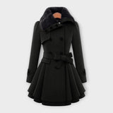 Emma | Elegant Coat with Fur Collar