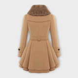 Emma | Elegant Coat with Fur Collar