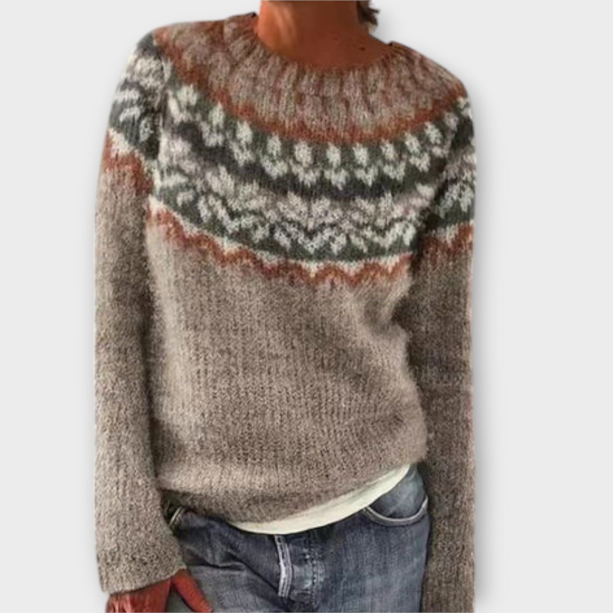 Suzu | Vintage Pletený Sveter pre Ženy