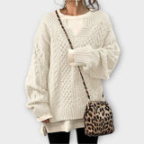 Liilia | Oversized Quilted Knit Sweater