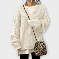 Liilia | Oversized Quilted Knit Sweater
