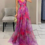 Giselle | Lummav Maxi Dress with Floral Pattern