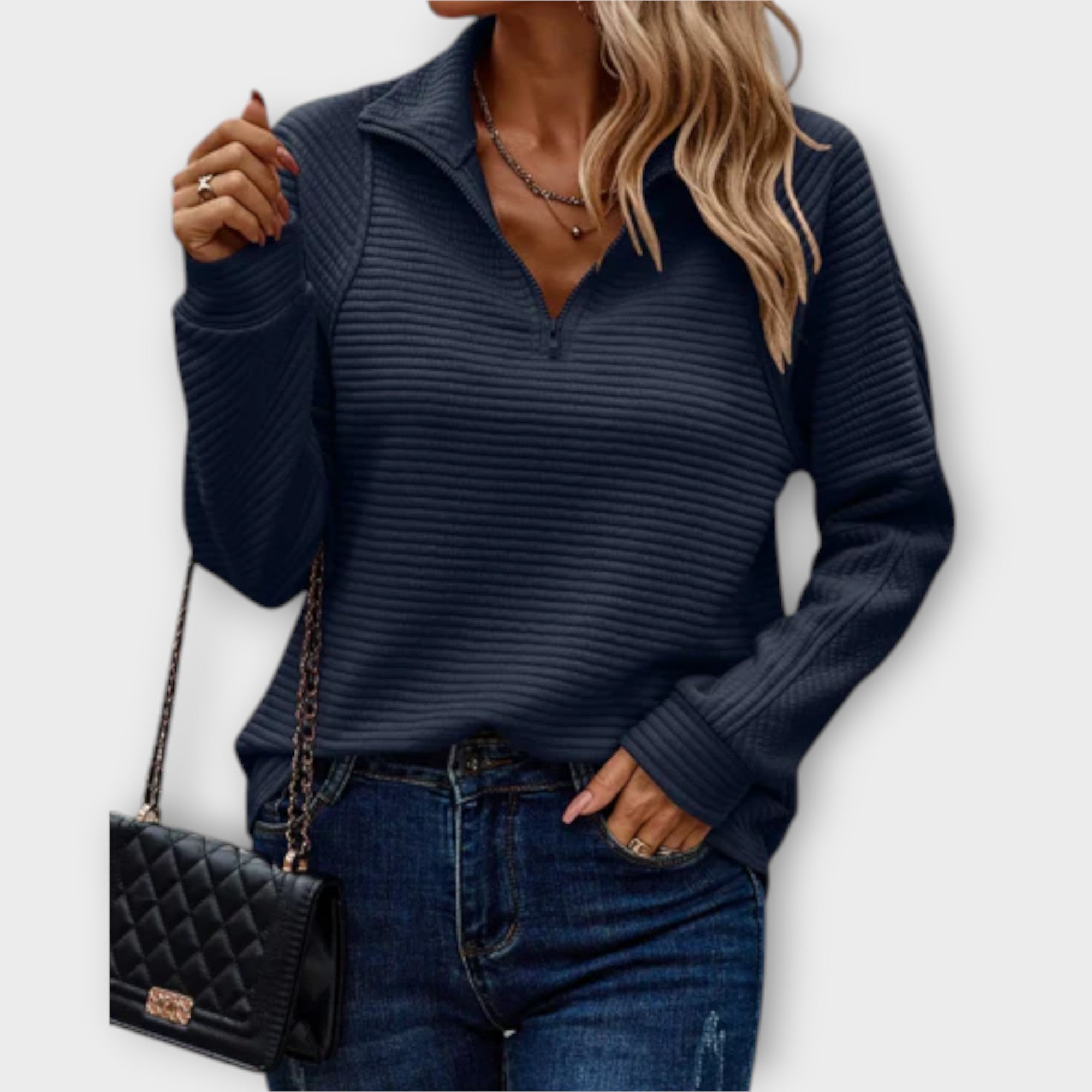 Vilja | Zip-Up Sweater