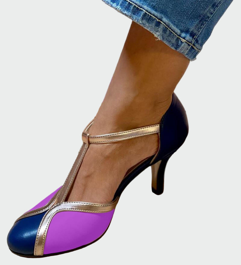 Juno | Retro T-Strap Sandals