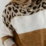 Ophélie | Elegantný sveter s leopardím vzorom