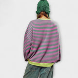 "Maarja | Pruhovaný oversized sveter" can be rewritten as "Maarja | Oversized pruhovaný sveter".