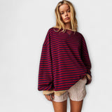 "Maarja | Pruhovaný oversized sveter" can be rewritten as "Maarja | Oversized pruhovaný sveter".