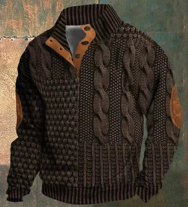 Bror | Retro sveter s potlačou