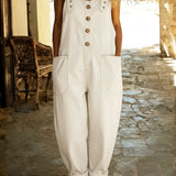 Rocio - Lahe Denim Overall s Nastaviteľným Klipom