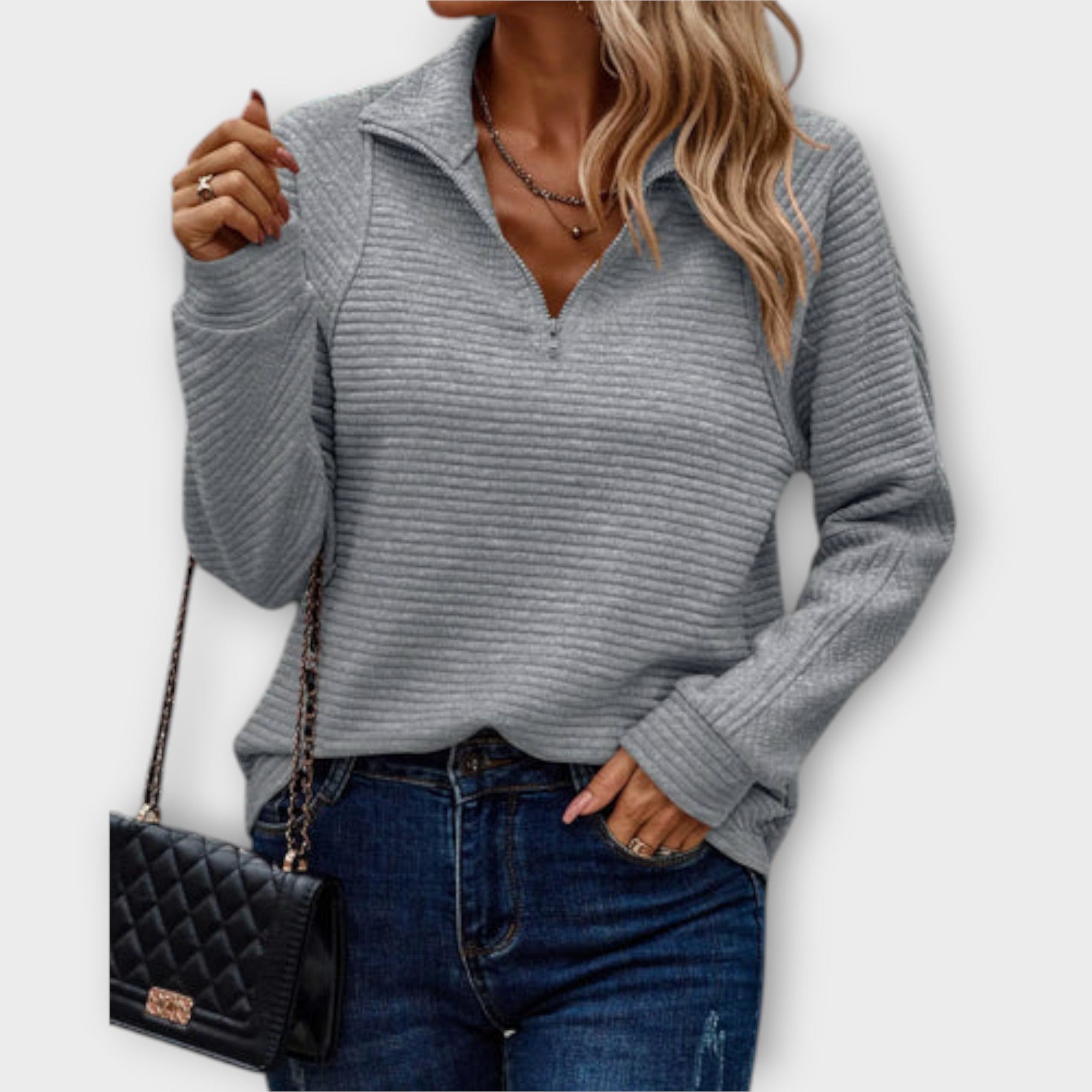 Vilja | Zip-Up Sweater