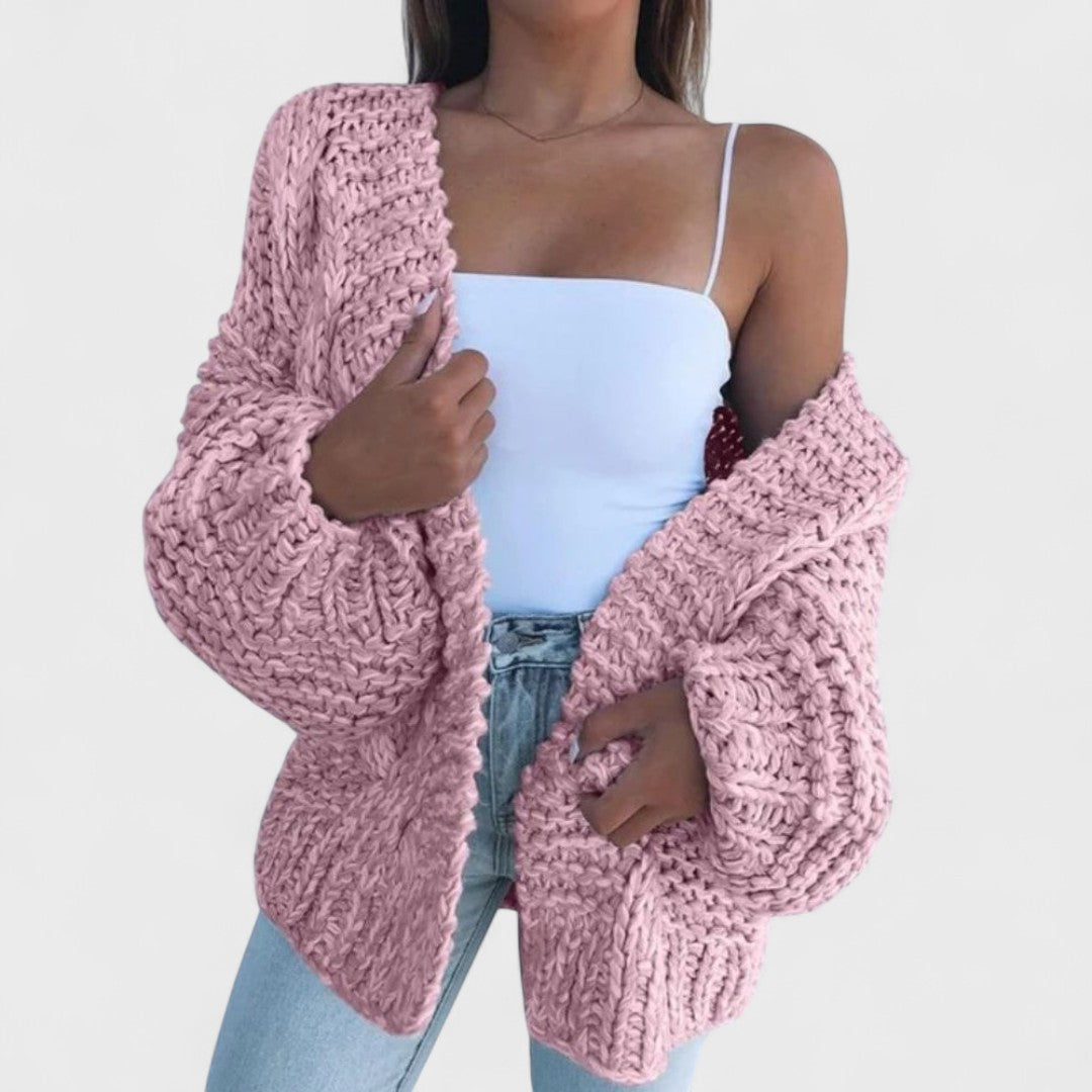 Daniela | Trendy Oversized Knit Cardigan