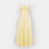 Gabriela | Midi šaty s korzetovým designem