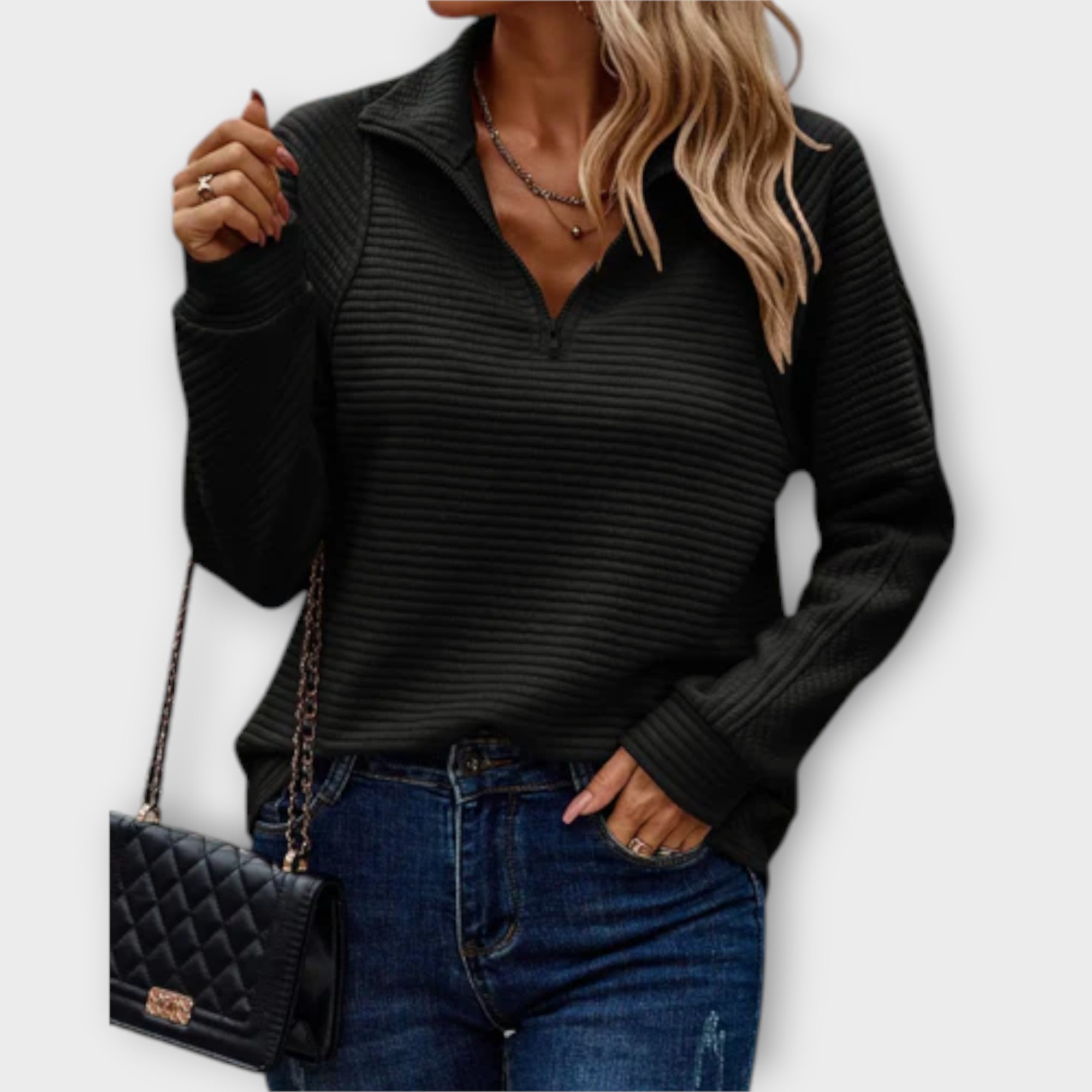 Vilja | Zip-Up Sweater