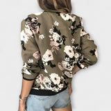 Andreia | Elegantná bomber bunda s kvetinovým motívom