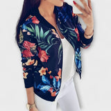 Andreia | Elegantná bomber bunda s kvetinovým motívom