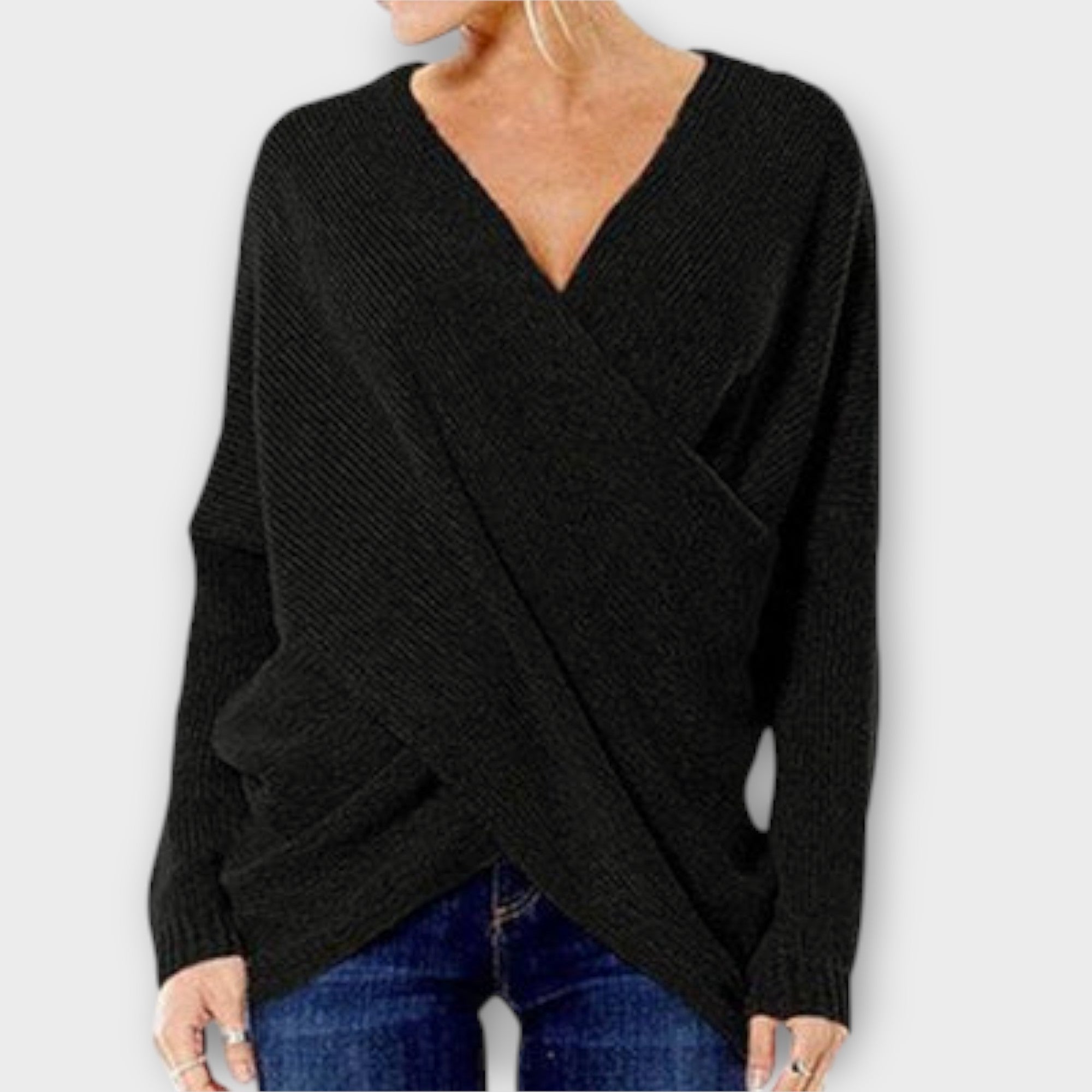 Heidi | Crossover Sweater